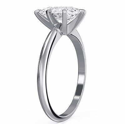 Pear 6 prongs Classic solitaire engagement ring settings