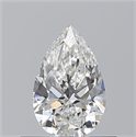 Natural Diamond 0.51 Carats, Pear with  Cut, G Color, VVS1 Clarity and Certified by GIA