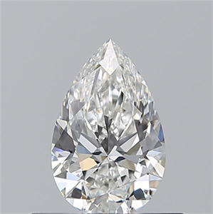Picture of Natural Diamond 0.51 Carats, Pear with  Cut, G Color, VVS1 Clarity and Certified by GIA