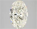 Natural Diamond 2.51 Carats, Oval with  Cut, J Color, VS2 Clarity and Certified by IGI