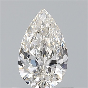 Picture of Natural Diamond 0.52 Carats, Pear with  Cut, H Color, VVS1 Clarity and Certified by GIA