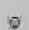 Natural Diamond 0.70 Carats, Asscher with  Cut, I Color, VVS1 Clarity and Certified by GIA