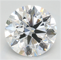 Lab Grown Diamond 3.19 Carats, Round with Ideal Cut, D Color, IF Clarity and Certified by IGI