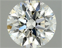 Diamante Natural 0.56 quilates, Redondo , Color J, claridad VVS2 y certificado GIA