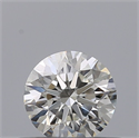 Natural Diamond 0.43 Carats, Round with Excellent Cut, G Color, IF Clarity and Certified by GIA