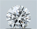 Diamante Natural 0.50 quilates, Redondo , Color F, claridad SI1 y certificado GIA