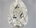 Natural Diamond 0.40 Carats, Pear with  Cut, H Color, VS1 Clarity and Certified by IGI
