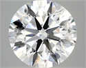 Lab Grown Diamond 5.02 Carats, Round with Excellent Cut, F Color, VVS2 Clarity and Certified by IGI
