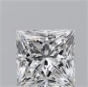 Natural Diamond 1.51 Carats, Princess with  Cut, E Color, VVS2 Clarity and Certified by GIA