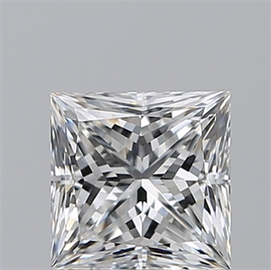 Picture of Natural Diamond 1.51 Carats, Princess with  Cut, E Color, VVS2 Clarity and Certified by GIA