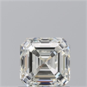 Natural Diamond 0.93 Carats, Asscher with  Cut, J Color, VS1 Clarity and Certified by GIA