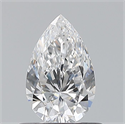 Natural Diamond 0.54 Carats, Pear with  Cut, D Color, VS1 Clarity and Certified by GIA