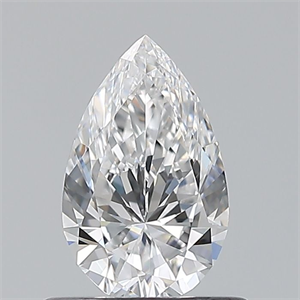 Picture of Natural Diamond 0.54 Carats, Pear with  Cut, D Color, VS1 Clarity and Certified by GIA