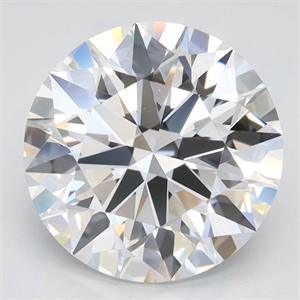 Picture of Lab Grown Diamond 2.92 Carats, Round with Ideal Cut, D Color, VVS1 Clarity and Certified by IGI