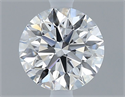 Natural Diamond 0.43 Carats, Round with Excellent Cut, D Color, VS1 Clarity and Certified by GIA