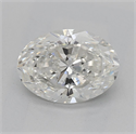 Natural Diamond 1.20 Carats, Oval with  Cut, H Color, SI2 Clarity and Certified by GIA