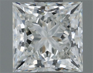 Picture of Natural Diamond 0.61 Carats, Princess with  Cut, I Color, VS1 Clarity and Certified by GIA
