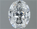 Natural Diamond 1.31 Carats, Oval with  Cut, E Color, SI1 Clarity and Certified by GIA