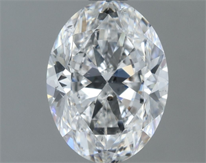 Picture of Natural Diamond 1.31 Carats, Oval with  Cut, E Color, SI1 Clarity and Certified by GIA