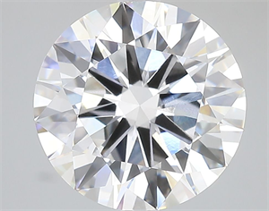 Picture of Lab Grown Diamond 5.01 Carats, Round with Excellent Cut, D Color, VVS2 Clarity and Certified by IGI