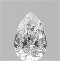Natural Diamond 0.73 Carats, Pear with  Cut, D Color, IF Clarity and Certified by GIA