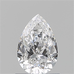 Picture of Natural Diamond 0.73 Carats, Pear with  Cut, D Color, IF Clarity and Certified by GIA