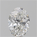 Natural Diamond 1.01 Carats, Oval with  Cut, G Color, VS2 Clarity and Certified by GIA