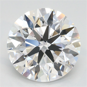 Picture of Lab Grown Diamond 4.00 Carats, Round with Ideal Cut, D Color, IF Clarity and Certified by IGI