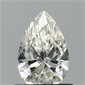 Natural Diamond 0.50 Carats, Pear with  Cut, G Color, VVS2 Clarity and Certified by IGI