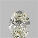 Natural Diamond 0.50 Carats, Oval with  Cut, L Color, VS1 Clarity and Certified by GIA