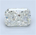 Diamante Natural 1.51 quilates, Radiante , Color J, claridad SI2 y certificado GIA