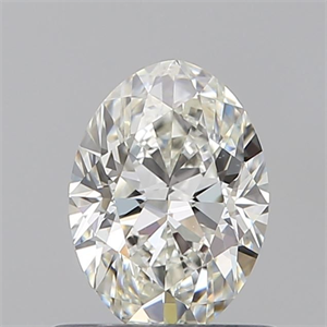 Picture of Natural Diamond 0.60 Carats, Oval with  Cut, H Color, VS1 Clarity and Certified by GIA