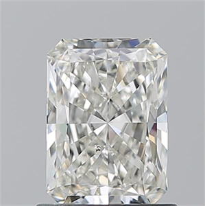 Picture of Natural Diamond 1.01 Carats, Radiant with  Cut, H Color, SI1 Clarity and Certified by GIA