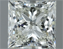 Natural Diamond 1.00 Carats, Princess with  Cut, J Color, VVS2 Clarity and Certified by IGI
