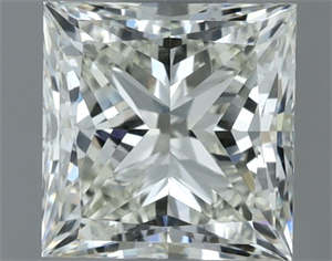 Picture of Natural Diamond 1.00 Carats, Princess with  Cut, J Color, VVS2 Clarity and Certified by IGI