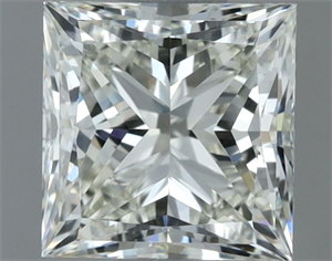 Picture of Natural Diamond 1.00 Carats, Princess with  Cut, J Color, VVS2 Clarity and Certified by IGI