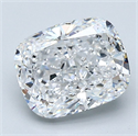 Diamante Natural 2.51 quilates, Del cojín , Color D, claridad VVS1 y certificado GIA