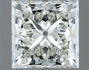 Picture of Natural Diamond 1.01 Carats, Princess with  Cut, J Color, VS2 Clarity and Certified by IGI