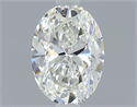 Natural Diamond 0.40 Carats, Oval with  Cut, I Color, VS1 Clarity and Certified by GIA