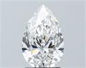 Natural Diamond 1.55 Carats, Pear with  Cut, F Color, VS1 Clarity and Certified by GIA