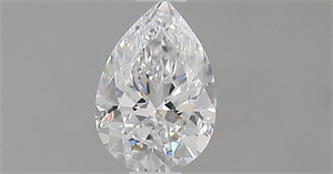 Picture of Natural Diamond 0.50 Carats, Pear with  Cut, D Color, VVS2 Clarity and Certified by GIA