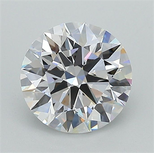 Picture of Lab Grown Diamond 1.34 Carats, Round with Ideal Cut, D Color, VS2 Clarity and Certified by IGI