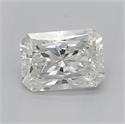 Natural Diamond 0.80 Carats, Radiant with  Cut, I Color, SI1 Clarity and Certified by GIA