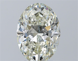 Picture of Natural Diamond 2.27 Carats, Oval with  Cut, J Color, VVS2 Clarity and Certified by IGI