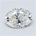 Natural Diamond 1.20 Carats, Oval with  Cut, I Color, VS2 Clarity and Certified by GIA