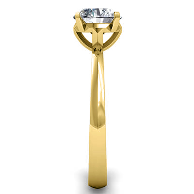 Novo Classic solitaire gold engagement ring setting
