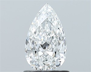 Picture of Natural Diamond 0.71 Carats, Pear with  Cut, F Color, SI1 Clarity and Certified by GIA