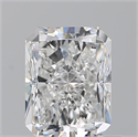 Natural Diamond 0.92 Carats, Radiant with  Cut, F Color, SI1 Clarity and Certified by GIA