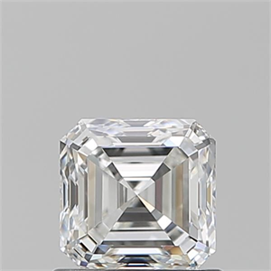 Foto Diamante Natural 0.90 quilates, Asscher , Color G, claridad VVS2 y certificado GIA de