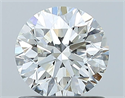 Natural Diamond 0.90 Carats, Round with Excellent Cut, H Color, SI2 Clarity and Certified by GIA